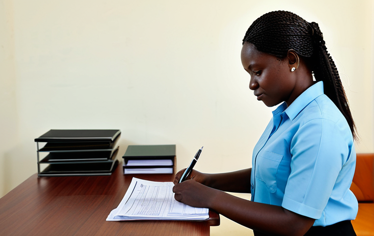 Naturalization Process**

"A professional photo of a person filling out official paperwork for Zambian citizenship at a government office, fully clothed, appropriate attire, safe for work, perfect anatomy, correct proportions, modern interior, good lighting, demonstrating diligence and attention to detail, emphasizing the importance of accuracy in the application process. Modest setting, family-friendly."

**
