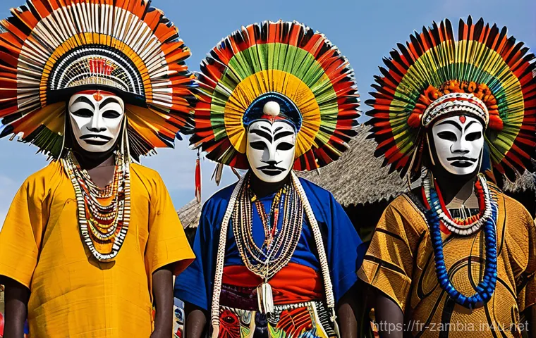 잠비아 주요 명절 - **N'cwala Ceremony: Ngoni Warrior Dance**
    "An intense and dynamic close-up shot of Ngoni warrior...