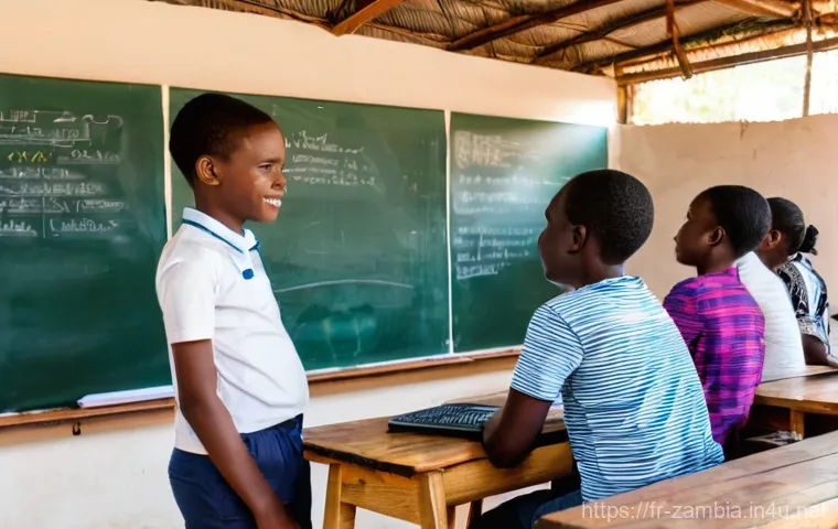 잠비아 인터넷 보급률 - **Prompt 1: Bustling Zambian Market with Mobile Money Transactions**
    "A vibrant, wide-angle shot...