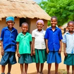 잠비아 부패 문제 - **Prompt 1: Hopeful Community Project in Zambia**
    "A vibrant and bustling scene in a sun-drenche...